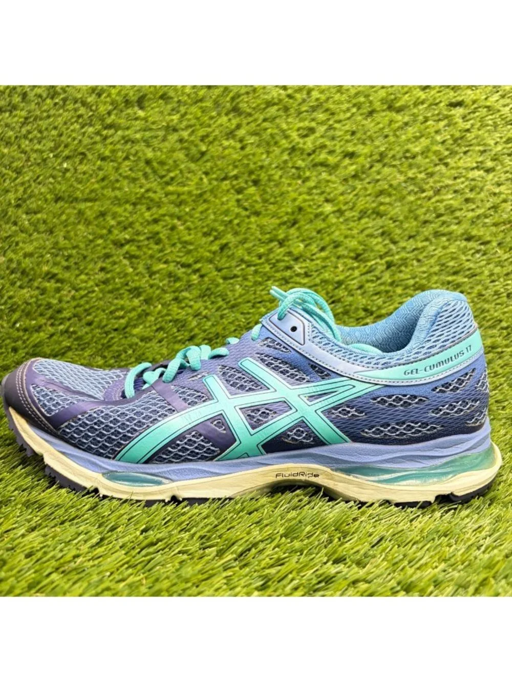Asics Gel-Cumulus 17 Womens Size 10 Blue Athletic Running Walking Shoes Sneakers